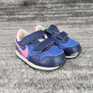 Nike Baby‎ Toddler Shoes Sneakers Blue Pink Velcro Size 5C 2015
